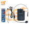 Wireless Headset Microphone System with ON-OFF Switch and Wireless Receiver Circuit Module